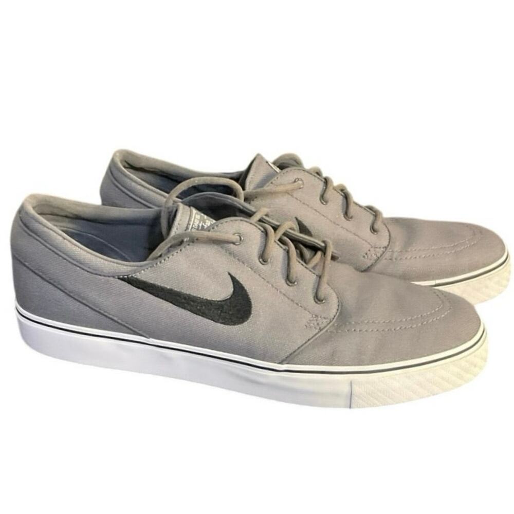 Nike Zoom Stefan Janoski Gray and Black Low Casual Sneakers Size 12